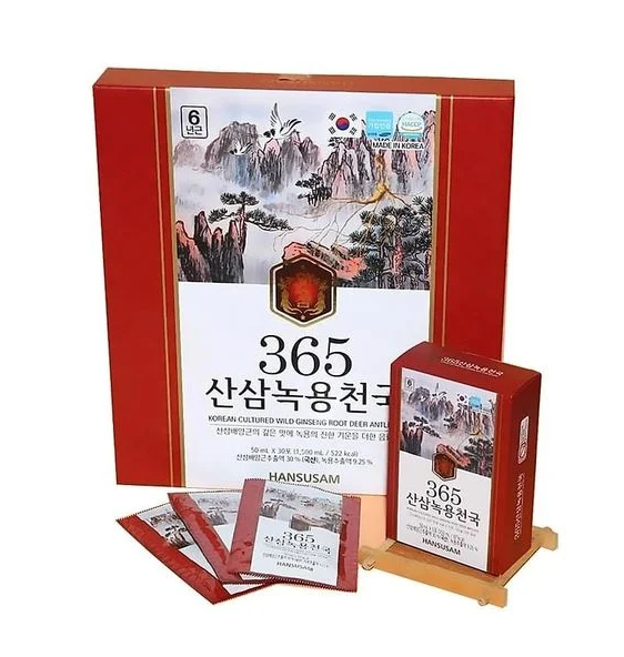 Nước Chiết Xuất Nhung Hươu Hồng Sâm Núi Hansusam 365 Hàn Quốc
